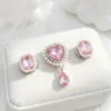 Pink Crystal Charm Pet Collar
