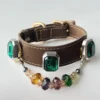 Emerald Charm Interchangeable-6 Emerald Charm Interchangeable Pet Collar